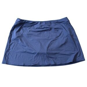 Lands End Navy Blue Swim Skirt with Built-in Briefs Size 18L Skort